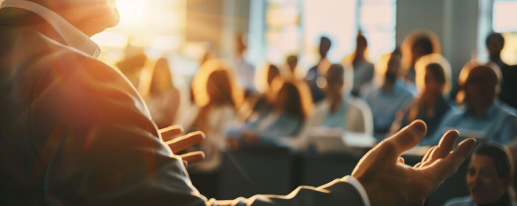 business leader meeting